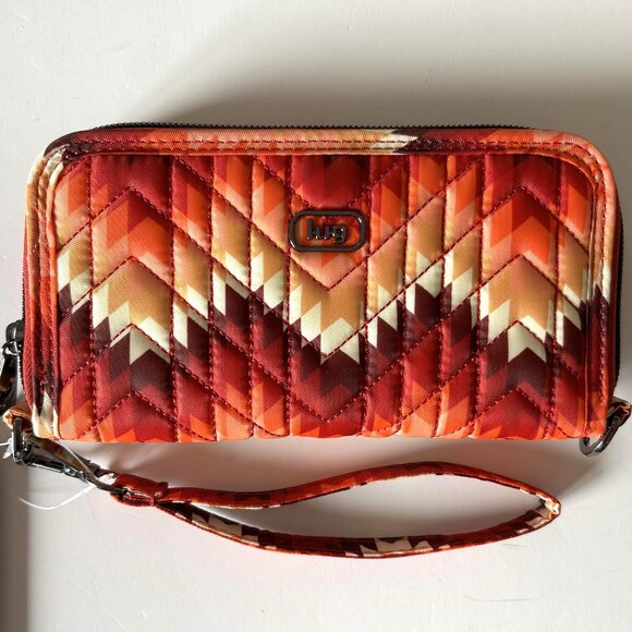 Lug Guild Collection Whirly RFID Wallet - Bargello Mountains Red - Picture 3 of 11